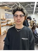 【SATOSHI】スパイキーショート×デザインカラー