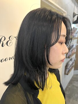 ロア ヘアーコーディネート 四条烏丸店(LoRE hair coordinate) lore☆レイヤー＋ブルーブラック〇河津