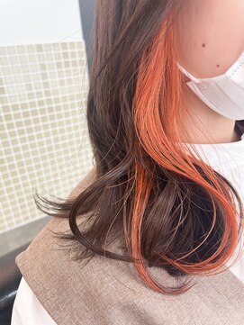 ルヴェルヘアー(Revel hair) インナーオレンジ☆