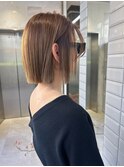 【lilley 稲永麻衣】切りっぱなしボブ+ハイライト+天神韓国ヘア