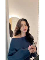 ラル 立川(lar)&nbsp;暗髪大人レイヤー_グレーベージュレイヤーロング黒髪