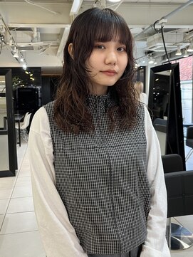アクアオモテサンドウ(ACQUA omotesando) △大人可愛い癖毛風ロングパーマウルフパーマデジタルパーマ