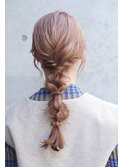 編み下ろしアレンジ/ヘアアレンジ/お呼ばれヘア