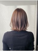 【町田/Luxo by Afinar】ひし形外ハネボブ×ベージュ