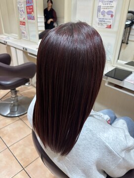 バサ 久米川店(BASSA) 質感再整カラー/深みワインレッド