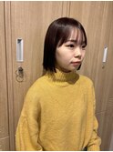 透明感髪質改善ベージュダブルカラーミルクティーグレージュ