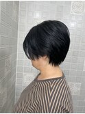 ブルーブラックハンサムショート