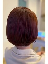 ヘアアトリエ ナイン(hair atelier nine)&nbsp;イメチェン/ホワイトブロンド/外ハネボブ/美髪/福島市