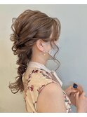 結婚式&ウエディングパーティー用韓国ヘアアレンジ　日吉