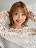 エトラ 渋谷店(etora) 前髪 外ハネボブ チェリーブラウン ミニウルフ"