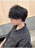 マッシュウルフシャドウパーマ