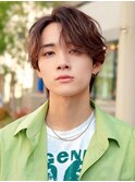 韓国ヘアニュアンスパーマカルマセンターパートコンマヘアウルフ