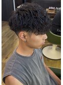 波巻きパーマ×スペインカール