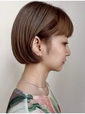 【kilto.富山】耳かけボブ×ブリーチなしベージュ/20代30代40代