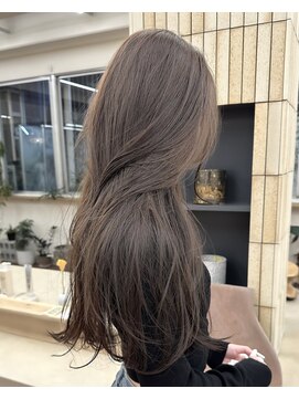 パークレーン アイス イヴェン(park lane ICI yeven) ブリーチなしダブルカラーショコラグレージュくすみ冬カラー