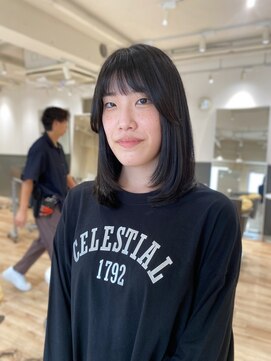 カナージュ(Canage) 暗めカラーミディアムレイヤー黒髪