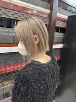 Lyuca 縮毛矯正×ブリーチ×髪質改善【1月5日NEW OPEN（予定）】 ブロンド/ショート／ボブ