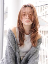 エムスラッシュ みなとみらい馬車道店(M SLASH)&nbsp;エアウェーブパーマ/シャギー/アプリコットオレンジ/馬車道