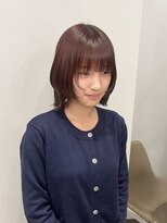 ロロネー 天満(Lolonois)&nbsp;【Lolonois天満】レイヤーボブ×ラベンダーレッド（御輿天使羽）