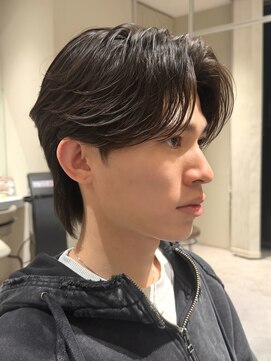 ノラギンザユー(NORA GINZA/U) センターパート曲がる縮毛矯正メンズヘアパーマ