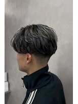 メンズサロン キング 枚方店(Men’s salon K!ng)&nbsp;韓国マッシュセンターパートツーブロックメンズハイライトウルフ