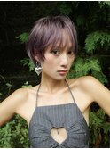 ブリーチなしダブルカラーラベンダーカラー夏カラー