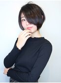 【morio池袋】大人可愛い前下がり小顔ショート