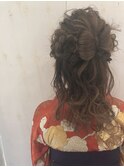 卒業式 ハーフアップ フルールヘアー鶴ヶ峰