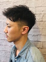 グレイスフル バーバープラチナム 六本木店(Graceful Barber platinum)&nbsp;くせ毛風パーマ黒髪大人メンズベリーショート