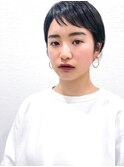 ショートカット！黒髪ショート！ショートバング