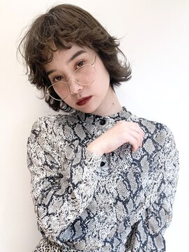 アルバム 銀座(ALBUM GINZA) ボブウルフ_ローライトスリークボブ厚めバング_57503