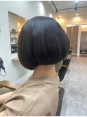 20代30代40代50代/丸み絶壁解消ショート/アッシュブラック
