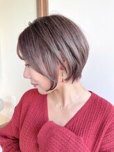 サンカク(SANKA KU) 大人美人ショート/透明感ピンクベージュ