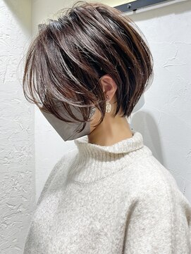 マグ ギンザ(mag ginza) 絶壁解消/ひし形/前下がり/大人ショートボブ/30代/40代★猪狩★