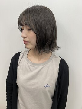 グランドライン(GRAND LINE) 透けグレー×前下がりボブ美肌カラー