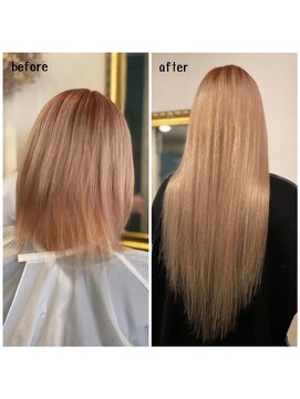 エクステンション キュー(extension Q) プルエクステ/ダイヤモンド毛質(特色)52cm(胸下)