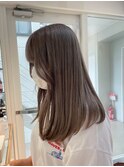 【川辺晴加】艶髪透明感オリーブアッシュ