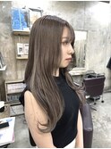 アッシュブラウン/ブリーチなしカラー