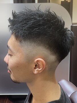 ヘアクリニックカルム 日暮里(Hair Clinic Calme) アップバングフェード　skin fade fadecut