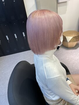 ペレ 渋谷(PELE) h_ デザインカラー/レイヤーカット/ウェットヘア/ベージュ