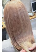 ダブルカラー/プルエクステ/ハニーベージュ/髪質改善