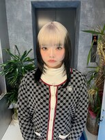 ニューワン バイ ネイバー 立川(Newone by neighbor)&nbsp;レイヤーカットナチュラルハイトーンデザインカラー[立川駅]