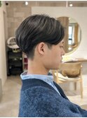 20代～30代/メンズセンターパート/グレージュカラー［仙台］