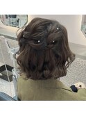 ハーフアップ