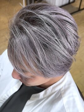 ブレイズヘアー(BLAZEhair) 【脱白髪染め】ホワイトバレイヤージュ×ブリーチ２回