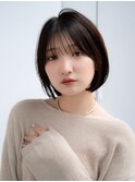 前髪あり大人小顔ボブ 30代40代50代【AIN.表参道】川原