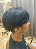 【推し活にも】ネイビーブルーブリーチカラー
