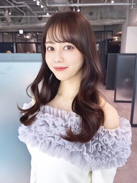 シオン(shion) 前髪カット大人ガーリー顔周りレイヤーロング_F1407