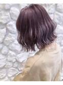 Moana西葛西#ラベンダーアッシュ#前下がりボブ