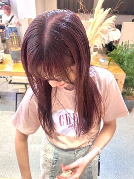 ディッセンバー 神宮前(December) 暖色カラー/ピンクカラー/レイヤーカット/渋谷